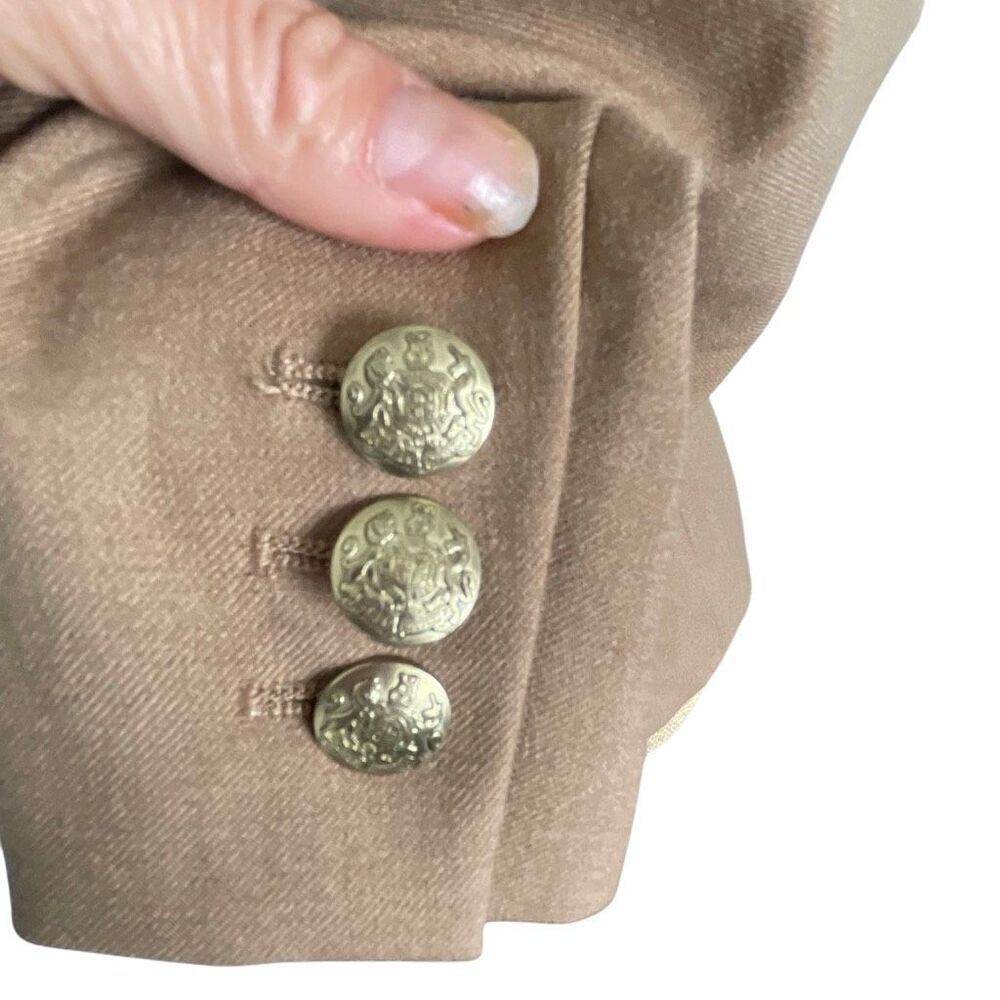 EUC! J. Crew Wool Tan Camel Schoolboy Blazer - Size 0 - Picture 11 of 12
